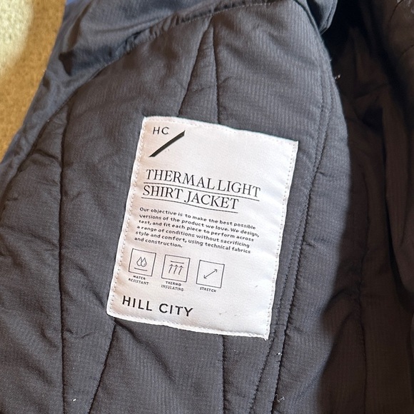 HUCKBERRY- Hill City Men's Thermal Light Shirt Jacket Blue Size Medium - Picture 9 of 16